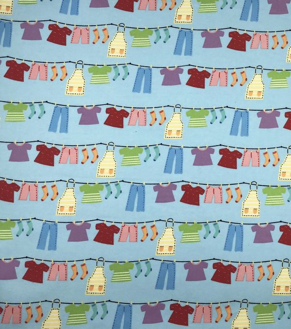 Drying Clothes Super Snuggle Flannel Fabric