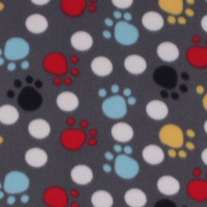 Dog Paws Blizzard Fleece Fabric