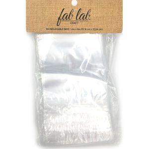 Fab Lab 4 x 6 Reclosable Storage Bags 100pc