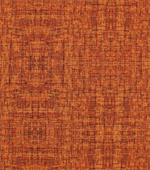 Rust Crosshatch Harvest Cotton Fabric