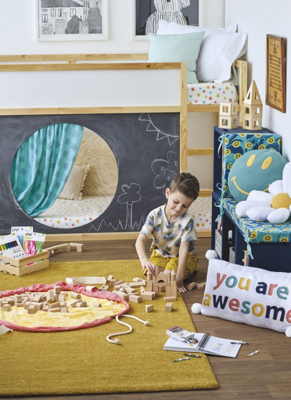 POP! Smile Face Lightweight Fleece Fabric - Image 5