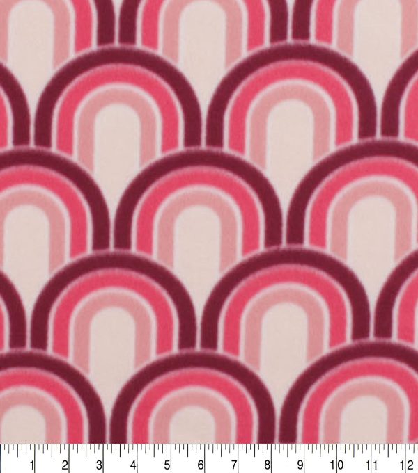 Packed Rainbows Blizzard Fleece Fabric - Image 3
