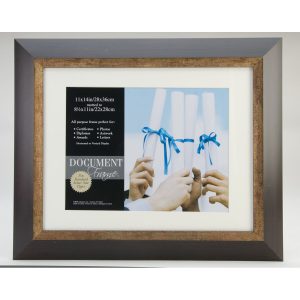 Fairmont 11 14 Expresso and Bronze Diploma Frame