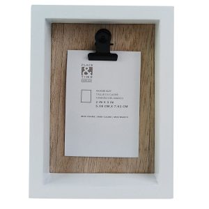 2 x 3 Wood Tabletop Picture Frame With Clip by Place   Time