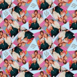 Golden Girls Photo Toss Digital Cotton Fabric