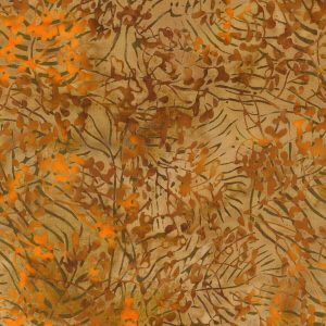 Brown Fawn Batik Cotton Fabric