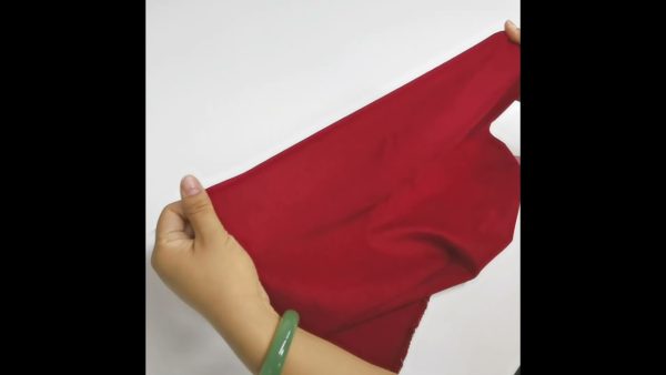 Red Heathered Luxe Flannel Fabric