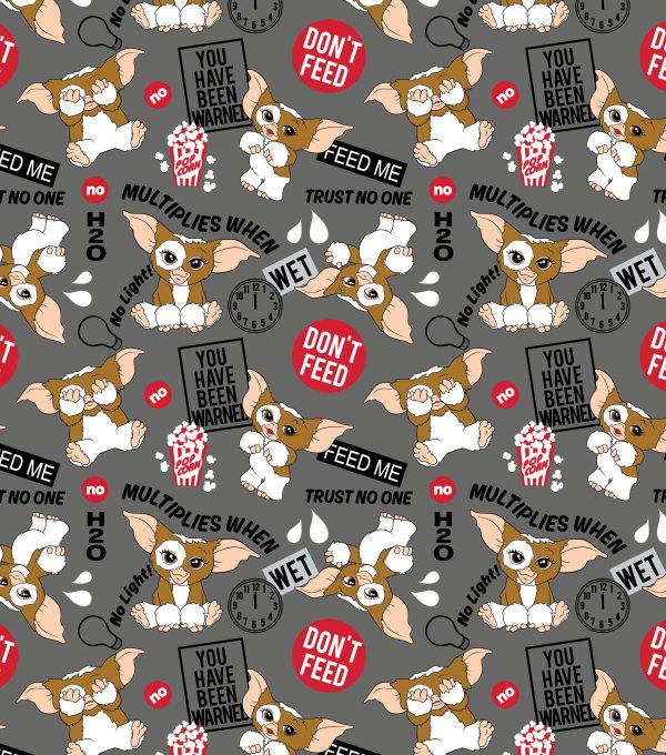Gremlins Rules Pop Culture Cotton Fabric - Image 2