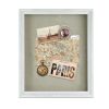 Enchante 14 x 17 Distressed White Shadow Bo x Photo Frame