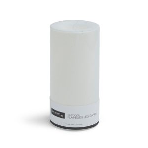 Flameless 3 6 White LED Indoor Outdoor Pillar Candle