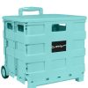 Everything Mary 16 Light Green Plastic Collapsible Cart Organizer