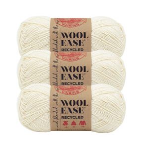 Lion Brand Wool-Ease 196yds Worsted Recycled Yarn 3 Bundle
