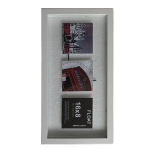 Innovative Creations 8 x 16 White Wood Float Photo Frame
