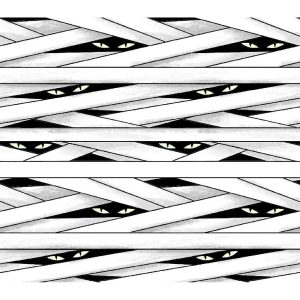 Mummy Eyes Super Snuggle Halloween Flannel Fabric