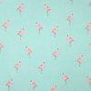 Flamingos On Teal Novelty Cotton Fabric