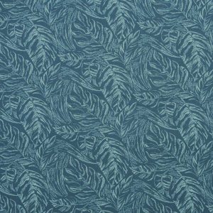 Teal Paraiso Palm Leaf Quilt Cotton Fabric by Keepsake Calico