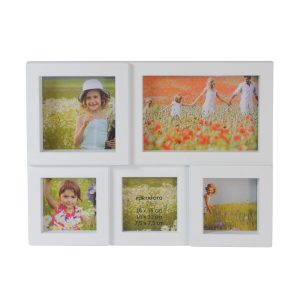 Northlight 11 White 5 Photo Collage Frame