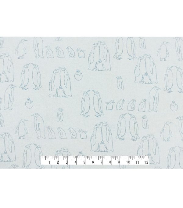 Penguins Super Snuggle Flannel Fabric - Image 4
