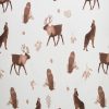 Super Snuggle Owl   Wolf Tossed Flannel Fabric