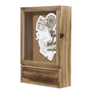 16.5 x 11 Wood Shadow Box With Drawer by Place   Time