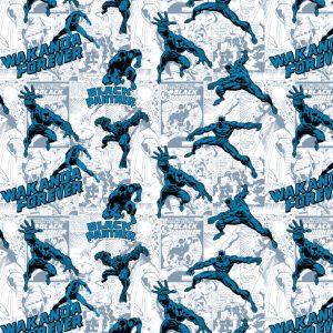 Black Panther Comic Tonal Pop Culture Cotton Fabric