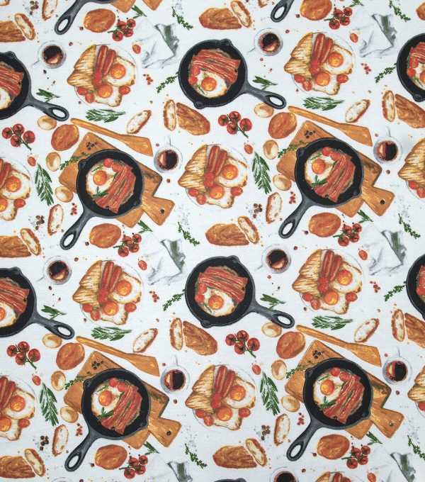 Breakfast Food Super Snuggle Flannel Fabric - Image 2
