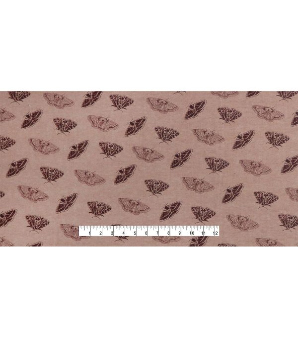 Tonal Moths Super Snuggle Flannel Fabric - Image 4