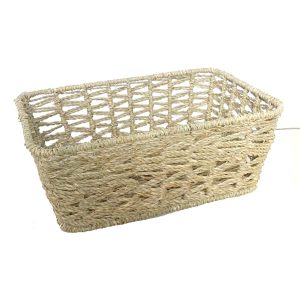 Organizing Essentials 12 x 8 Open Rectangle Seagrass Weave Basket