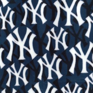 Fabric Traditions MLB Fleece Fabric NY Yankees