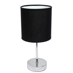 All The Rages 12 Metal Petite Stick Desk Lamp With Fabric Shade
