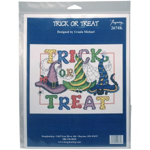 Imaginating 10.5 x 8 Trick or Treat Counted Cross Stitch Kit