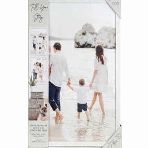 Enchante White Plastic 20 x 30 Photo Frames 2pk
