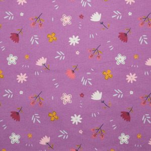 POP! Floral Purple Super Snuggle Flannel Fabric