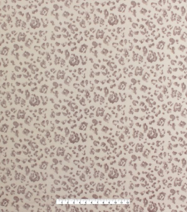 Neutral Cheetah Anti Pill Fleece Fabric - Image 2