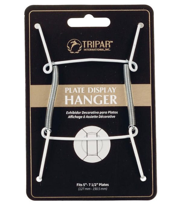 TRIPAR White Vinyl Plate Display Hanger - Image 2