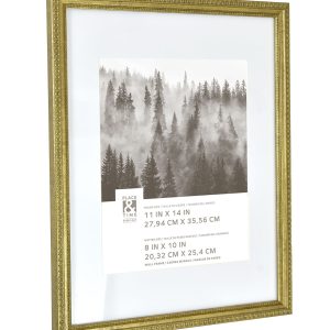 11 x 14 Matted to 8 x 10 Bronze Wall Frame by Place   Time