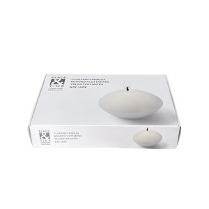 2 White Unscented Floating Tealights 6pk by Place   Time