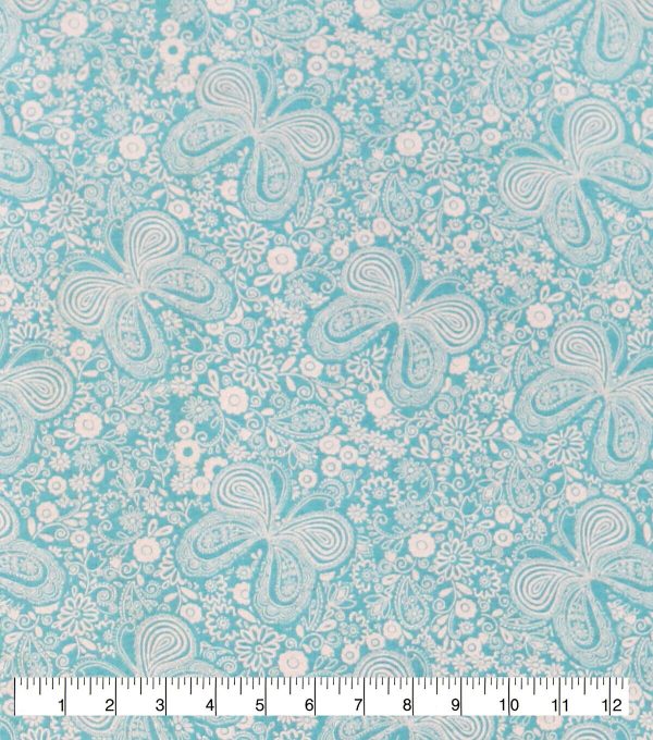Butterfly 108 Wide Flannel Fabric - Image 5