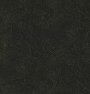 Bold Black Swirls Cotton Fabric by Keepsake Calico