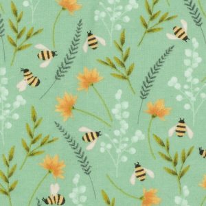 Super Snuggle Flannel Fabric Bee Floral