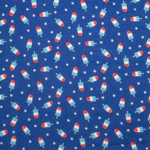 POP! Super Snuggle Patriotic Popsicle Flannel Fabric
