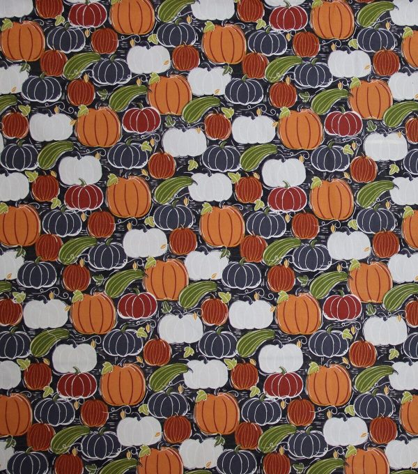 Modern Pumpkins Gourds Harvest Cotton Fabric - Image 2