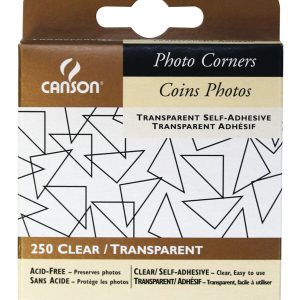 Canson 250pk Clear Self Adhesive Photo Corners - 1