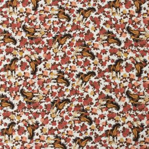 Wild Spirit Horse Floral Super Snuggle Flannel Fabric