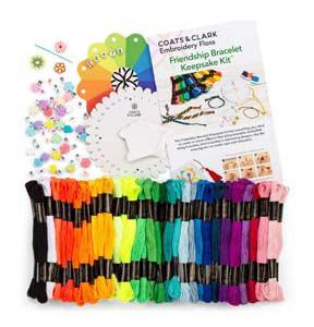 Coats   Clark 25ct Friendship Bracelet Keepsake Embroidery Kit