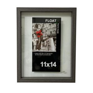 Innovative Home Creations 11 x 14 Gray Wood Float Frame