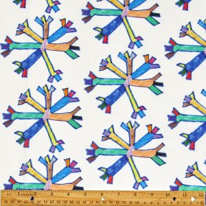 St. Jude Snowflakes by Coraliz Cotton Fabric