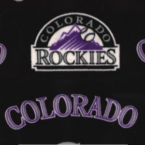 Fabric Traditions Colorado Rockies Fleece Fabric Tossed