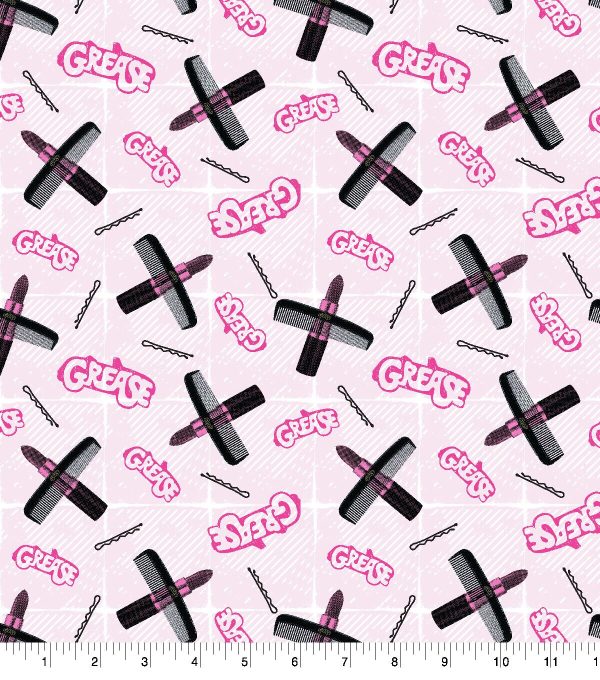 Grease Icons Pop Culture Cotton Fabric