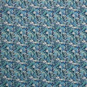 108 Blue Modern Floral Wide Flannel Fabric